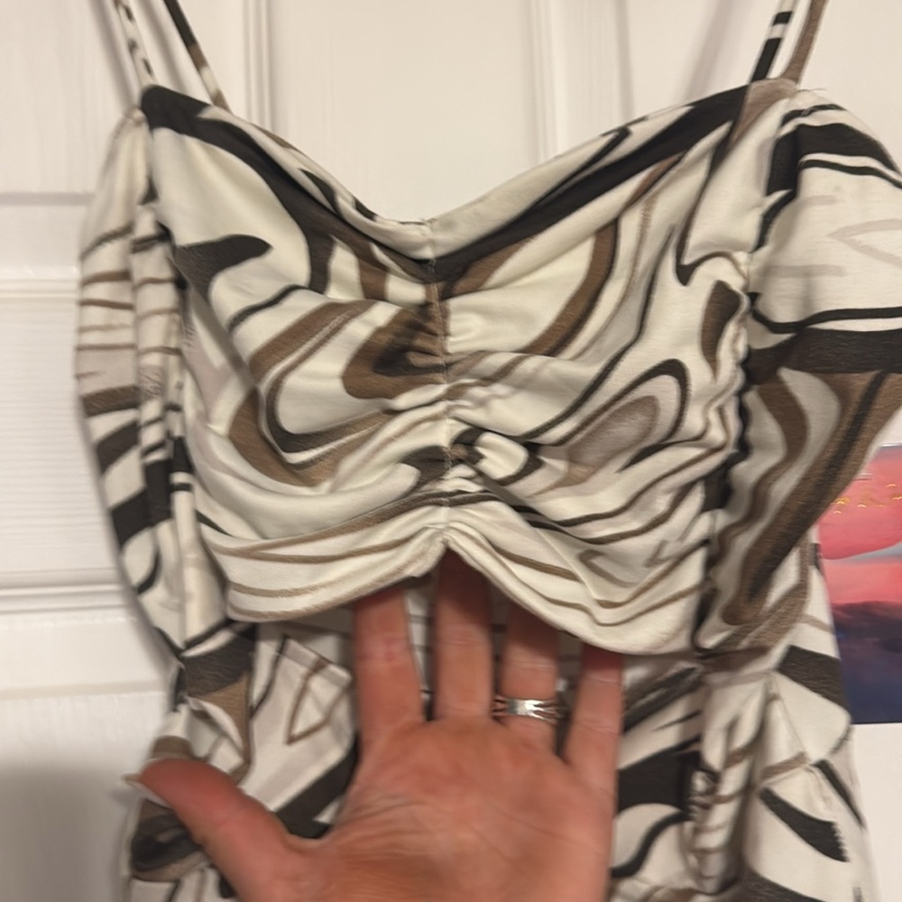 Swirl Pattern Mini Dress - Picture 2 of 7
